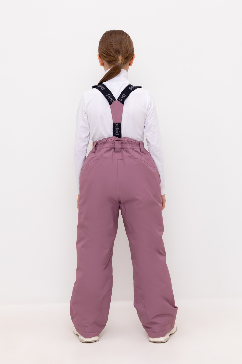 Брюки утепленные для девочки, артикул: ВК 40008/24/6 ГР, цвет: фиолетовый, фото 4