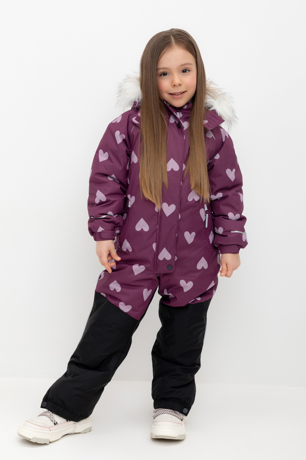 Комбинезоны утепленные для девочки, артикул: ВК 60120/н/2 ГР, цвет: бордовый, фото 5