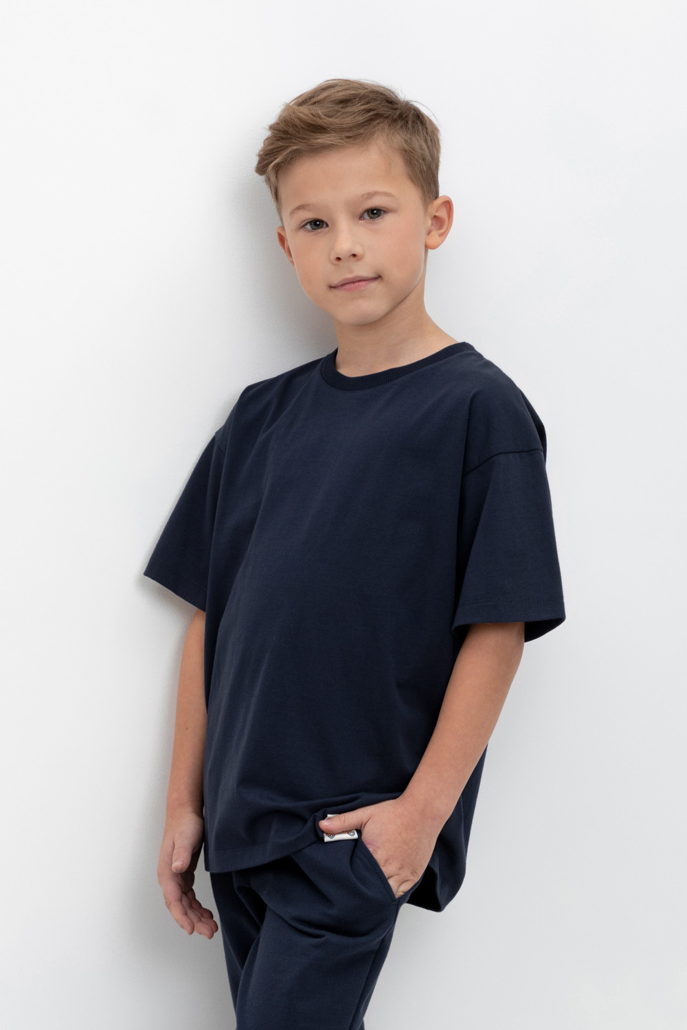 Футболка для мальчика, артикул: КР 302401, цвет: темно-синий, фото 5