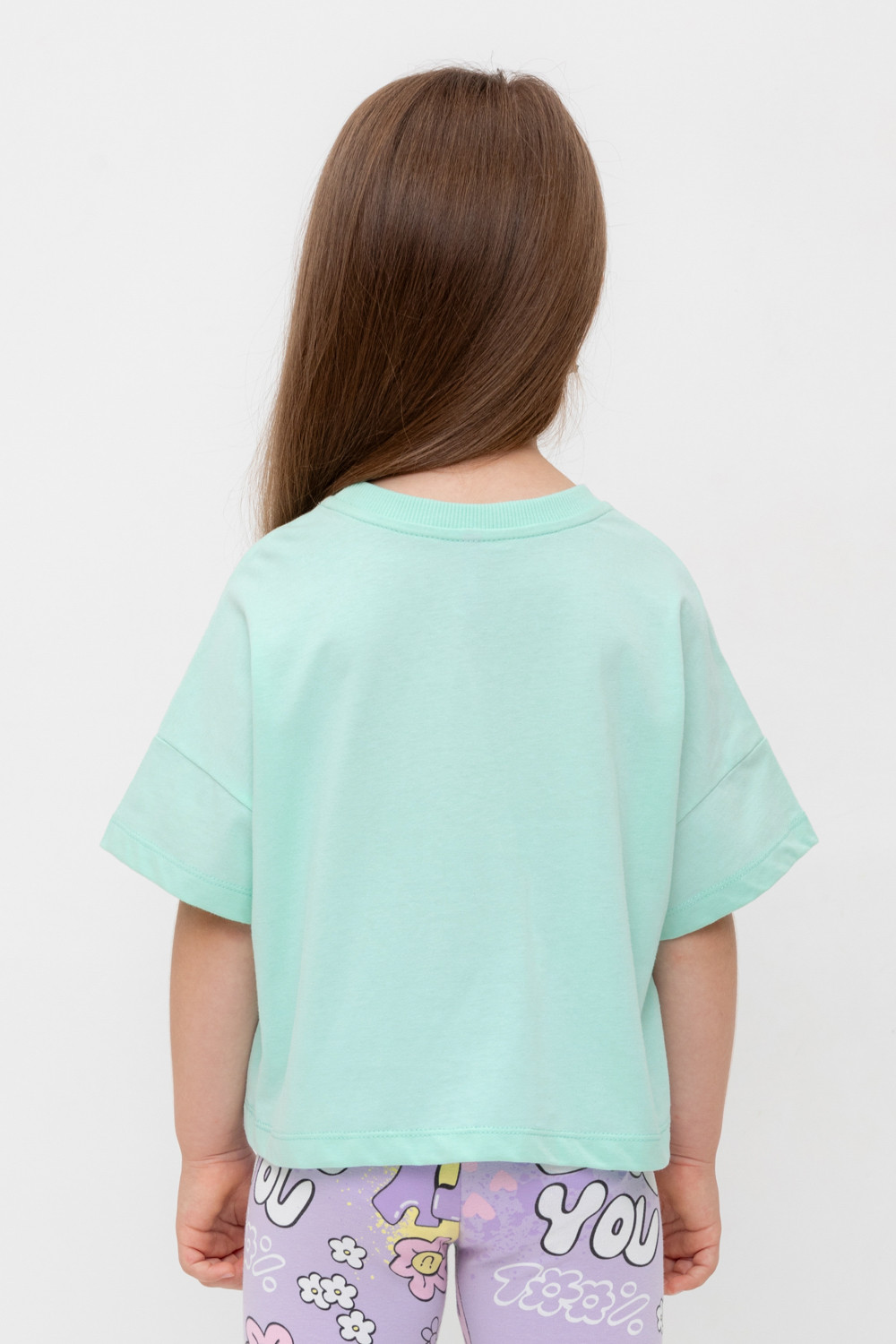 Футболка для девочки, артикул: КР 302696, цвет: зеленый, фото 5