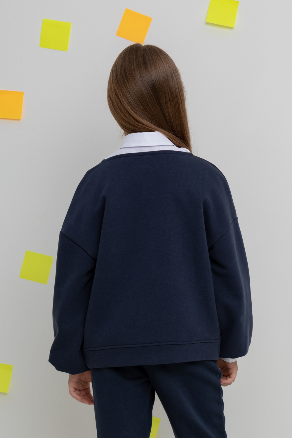 Джемпер для девочки, артикул: К 302153, цвет: синий, фото 5