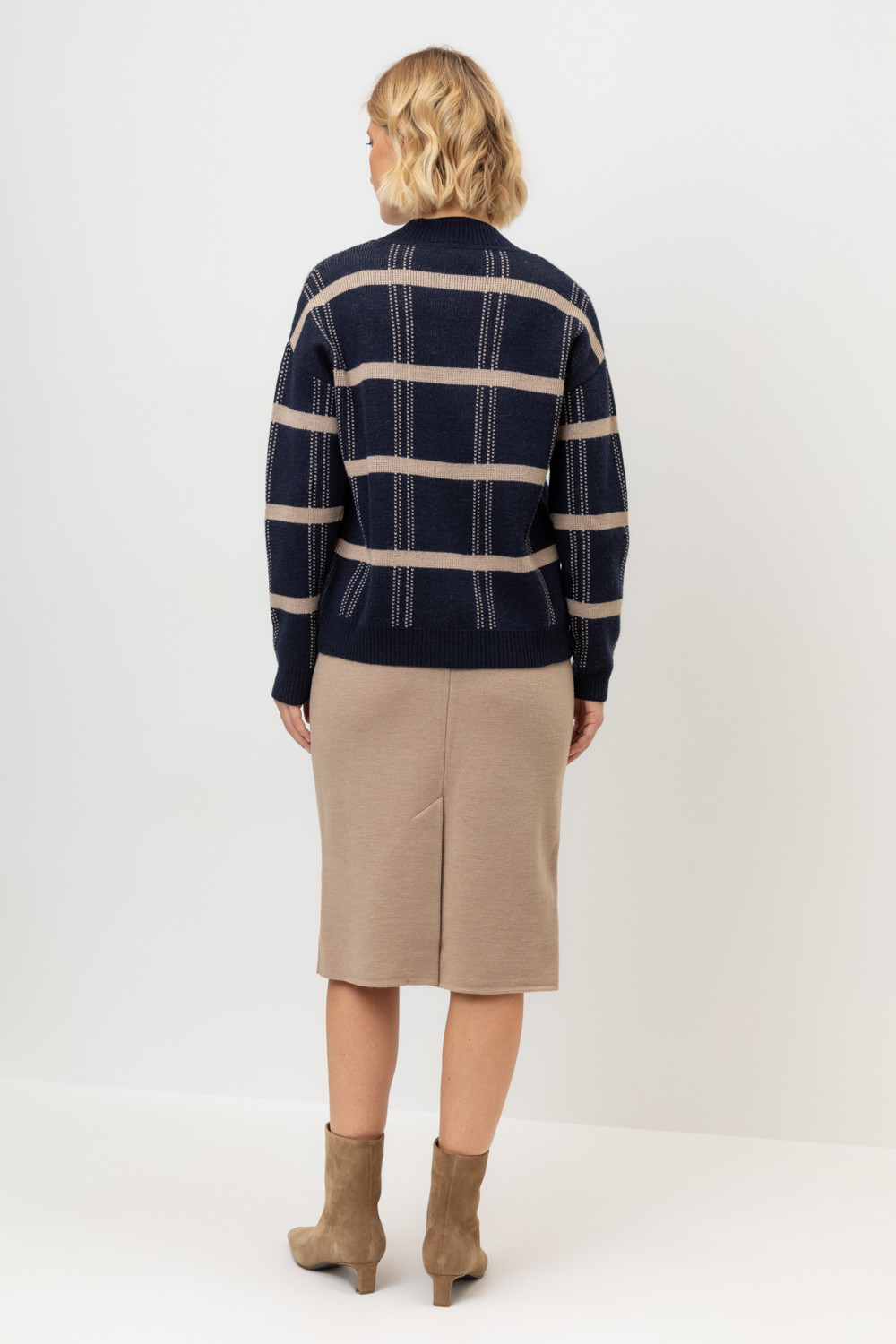 Юбки женские для мам, артикул: ЕВ 726/24ш, цвет: бежевый, фото 5