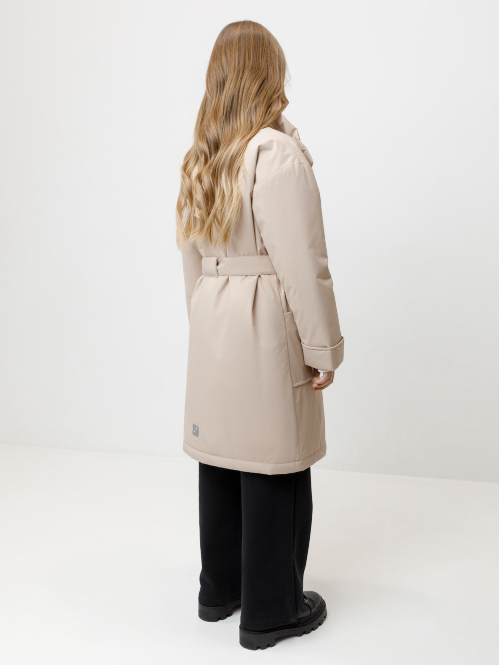 Пальто для девочки, артикул: ВК 32192/3 ГР, цвет: бежевый, фото 5