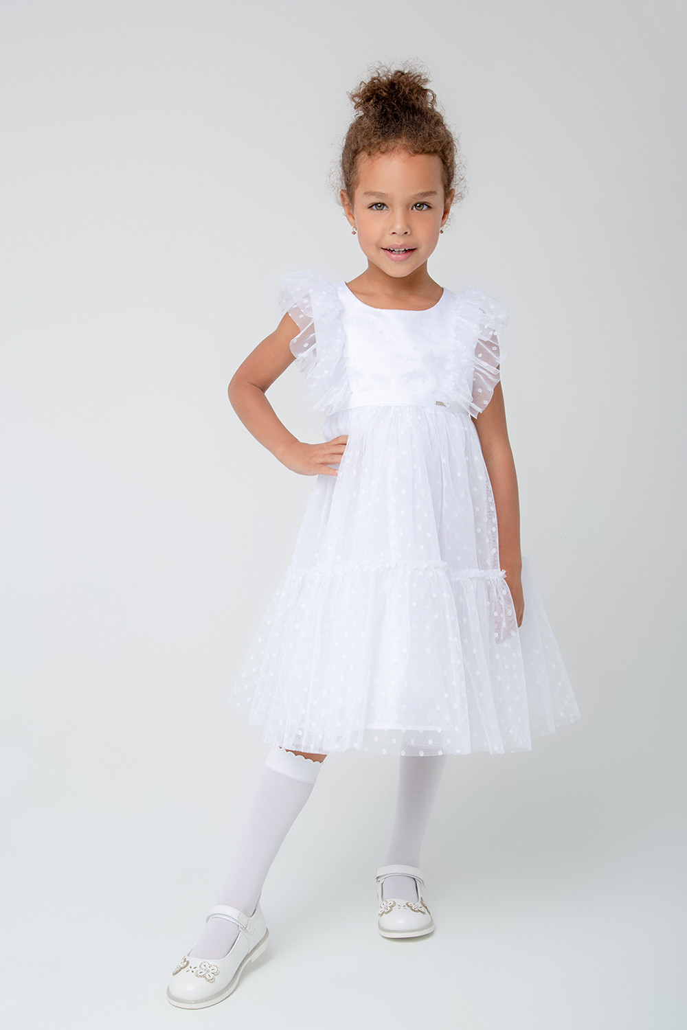 Платье для девочки, артикул: ТК 52090, цвет: белый, фото 5