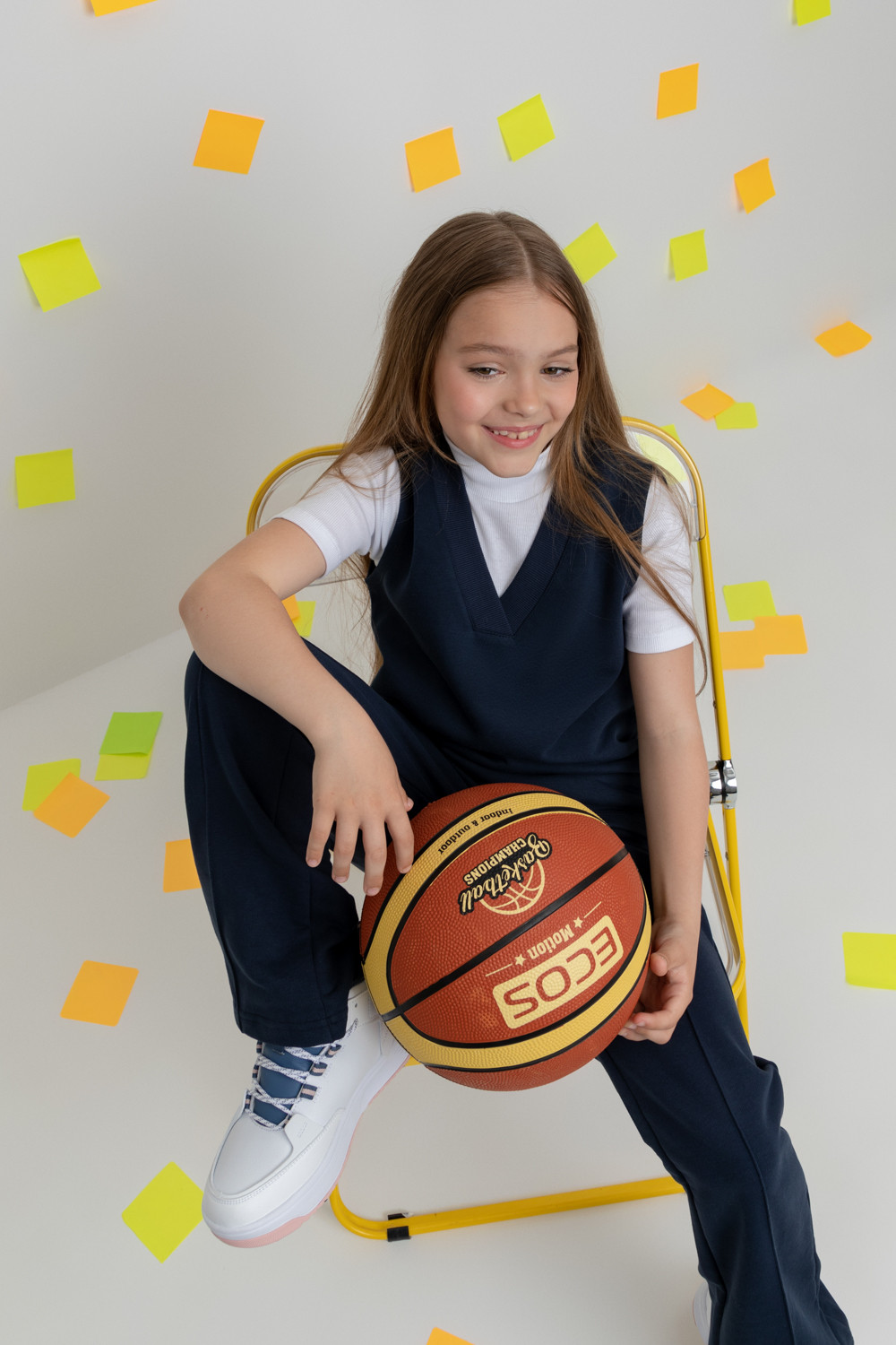 Жилеты для девочки, артикул: К 302150, цвет: синий, фото 5