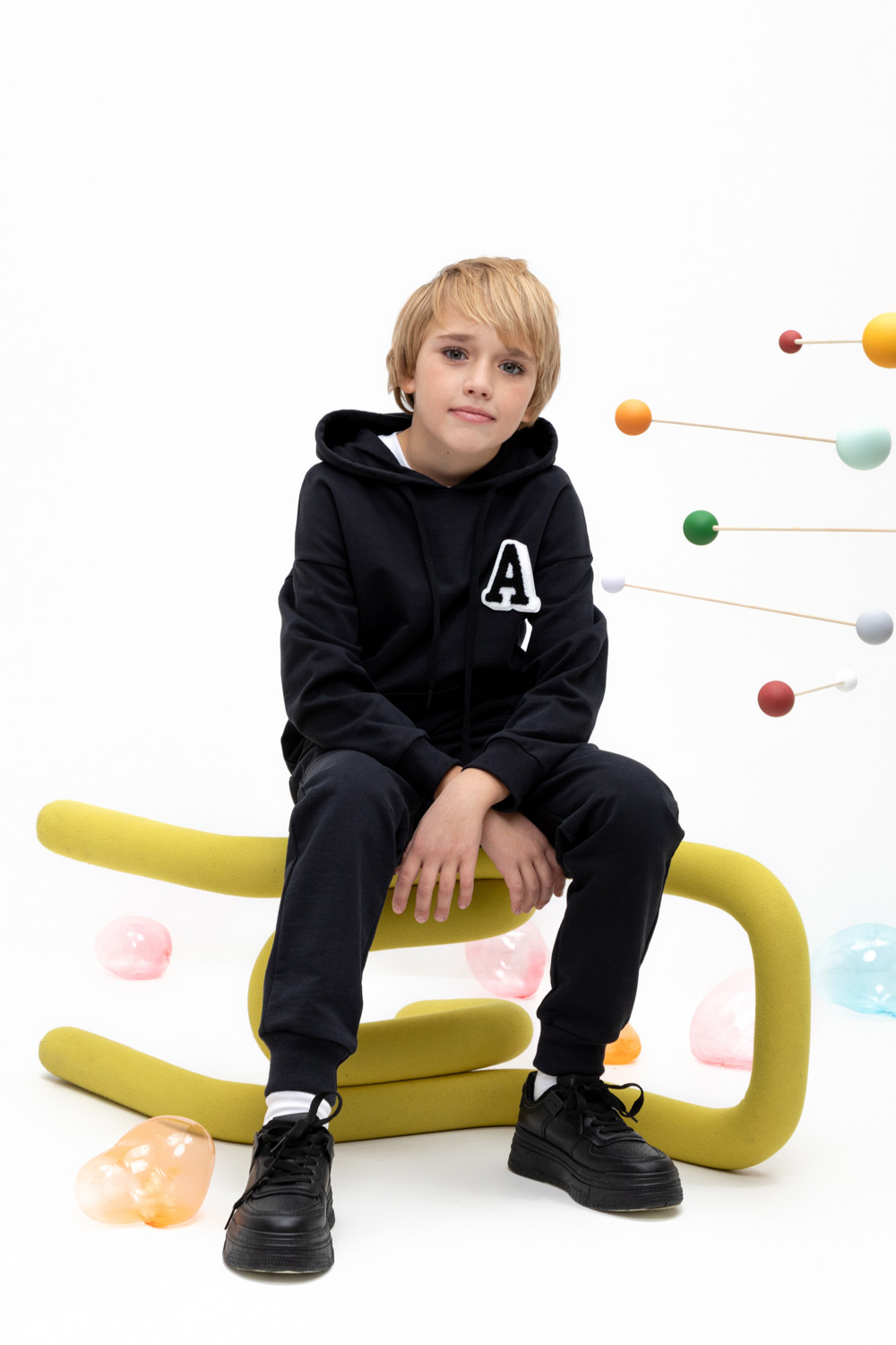 Толстовки для мальчика, артикул: КР 302317, цвет: черный3, фото 5