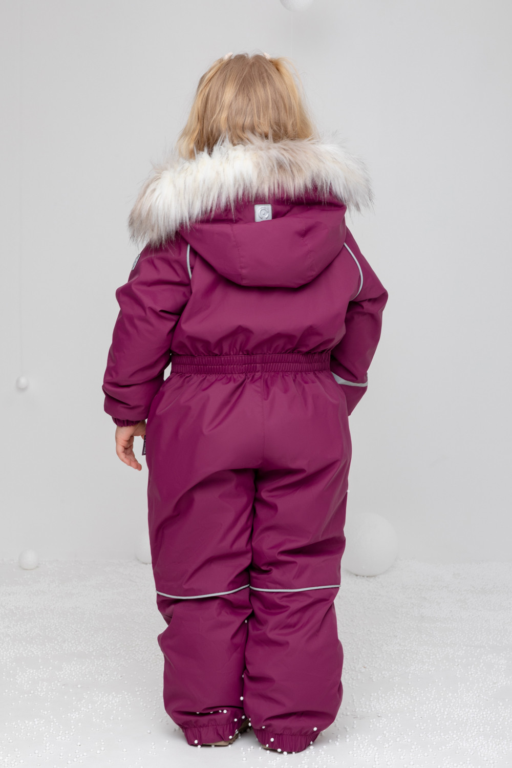 Комбинезоны утепленные для девочки, артикул: ВК 60102/2 ГР (122-158), цвет: фиолетовый, фото 5
