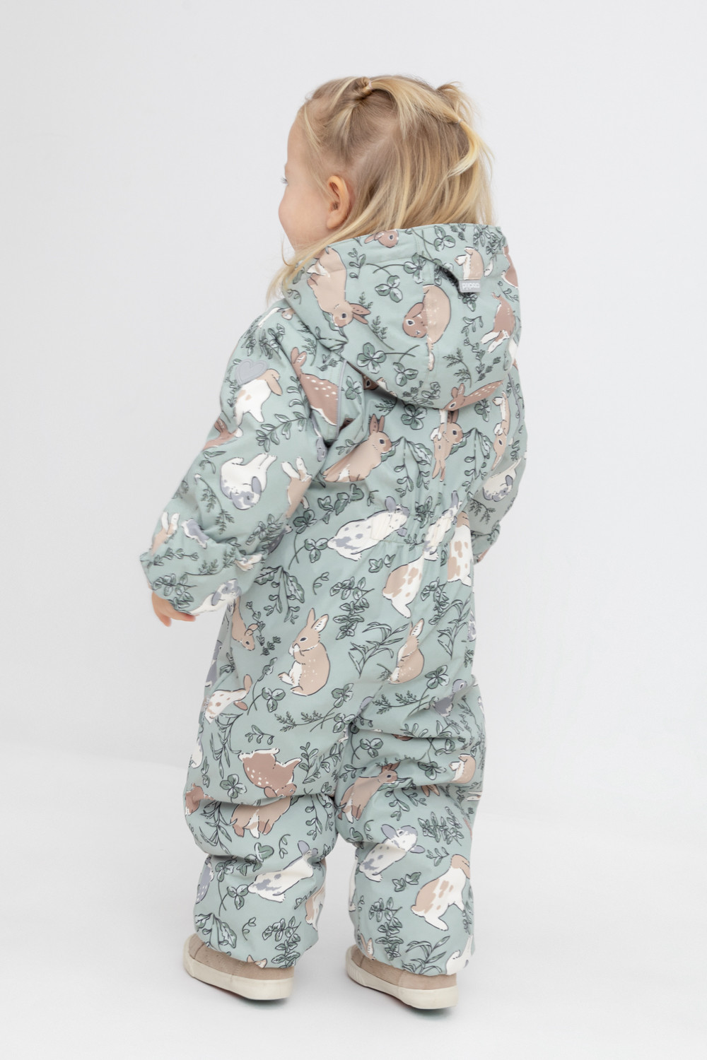 Комбинезоны утепленные для девочки, артикул: ВК 60085/н/23 УЗГ, цвет: зеленый, фото 5