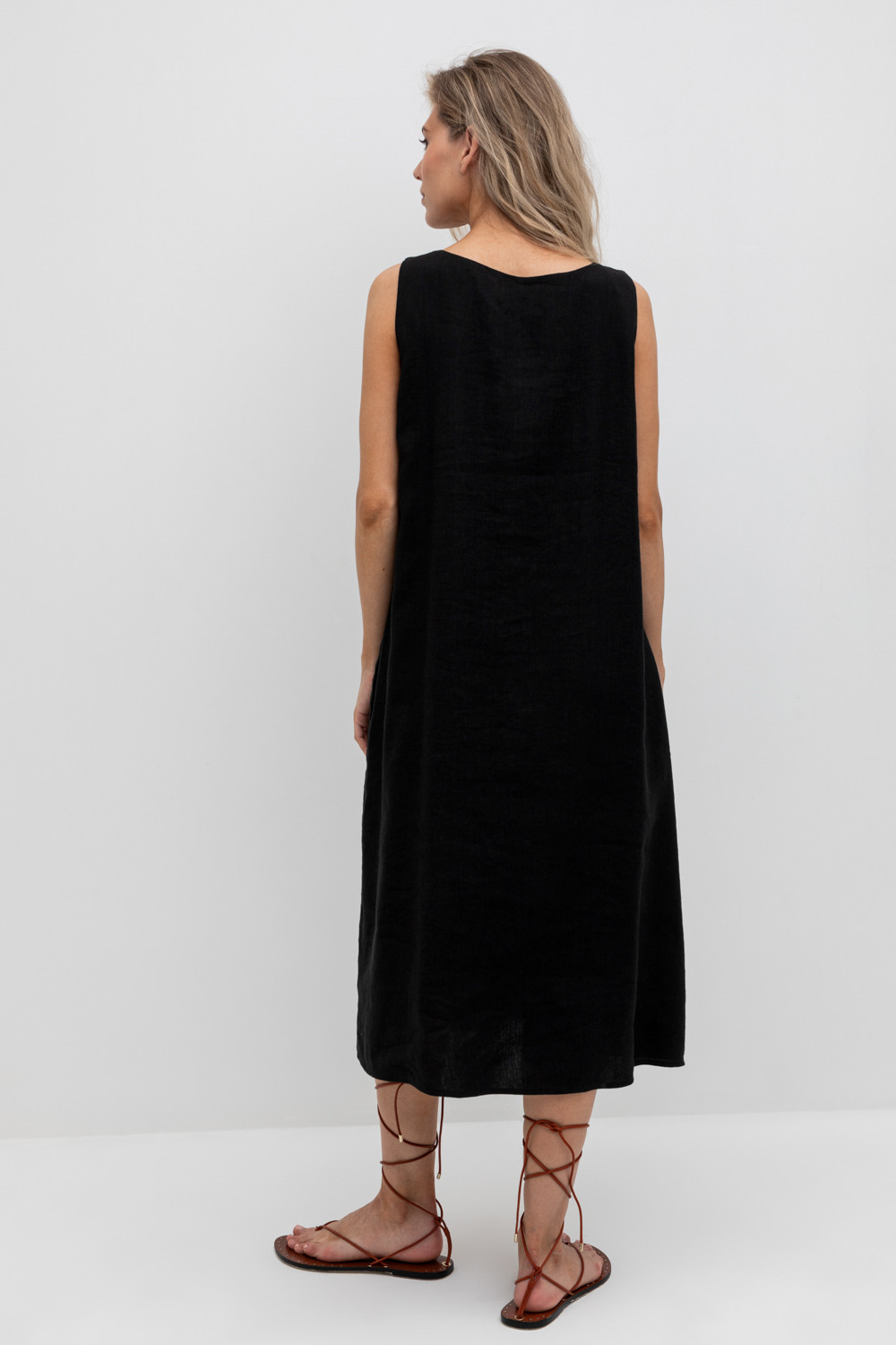 Сарафаны женские для мам, артикул: ЕТ 50003, цвет: черный, фото 5