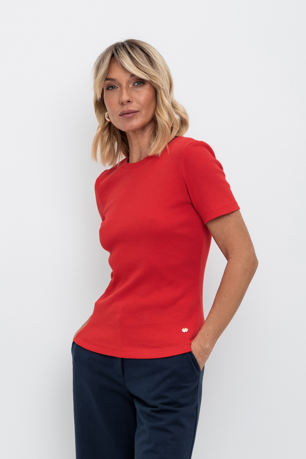 Футболки женские для мам, артикул: ЕВТ 3187, цвет: красный, фото 5