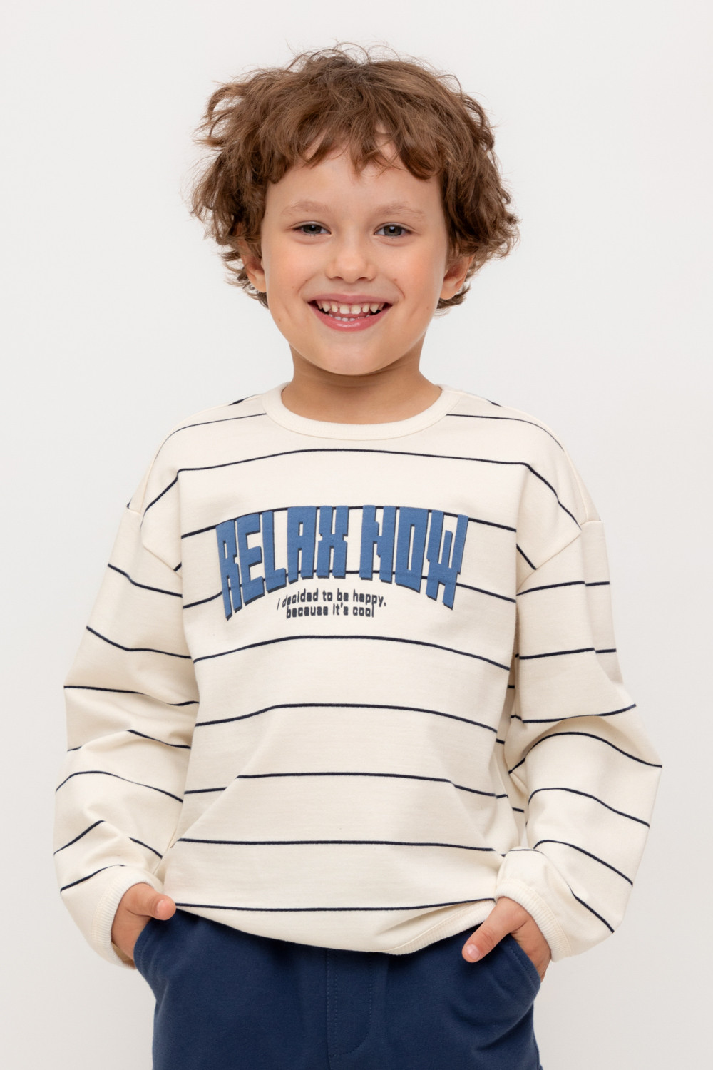 Свитшоты для мальчика, артикул: КР 302755, цвет: сахар, фото 5