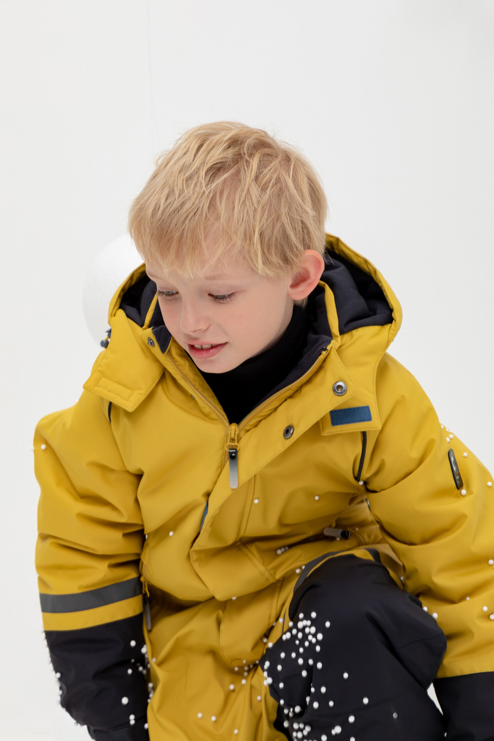 Комбинезоны утепленные для мальчика, артикул: ВК 60099/3 ГР (122-146), цвет: желтый, фото 5