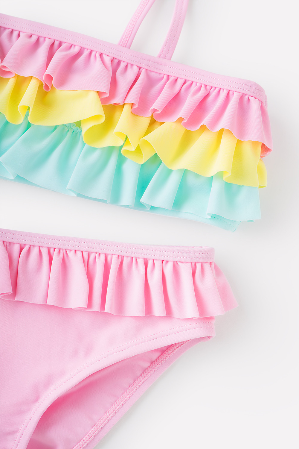 Купальник для девочки, артикул: ТК 17009/2 ХФ, цвет: розовый, фото 5