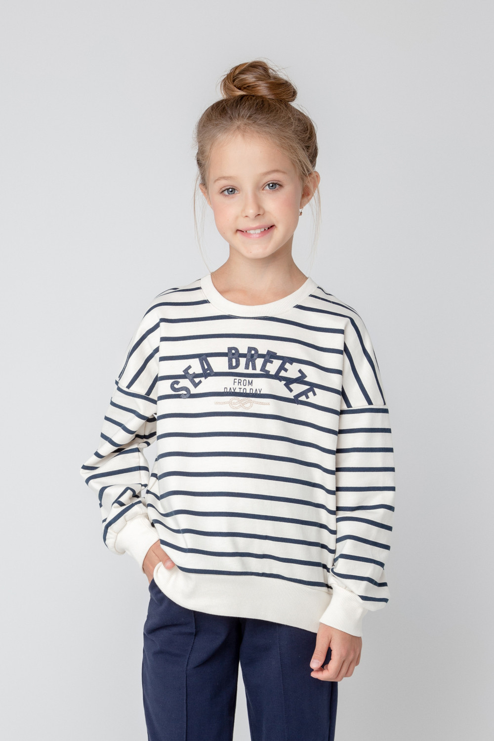 Джемпер для девочки, артикул: КР 302068, цвет: светло-бежевый, фото 5