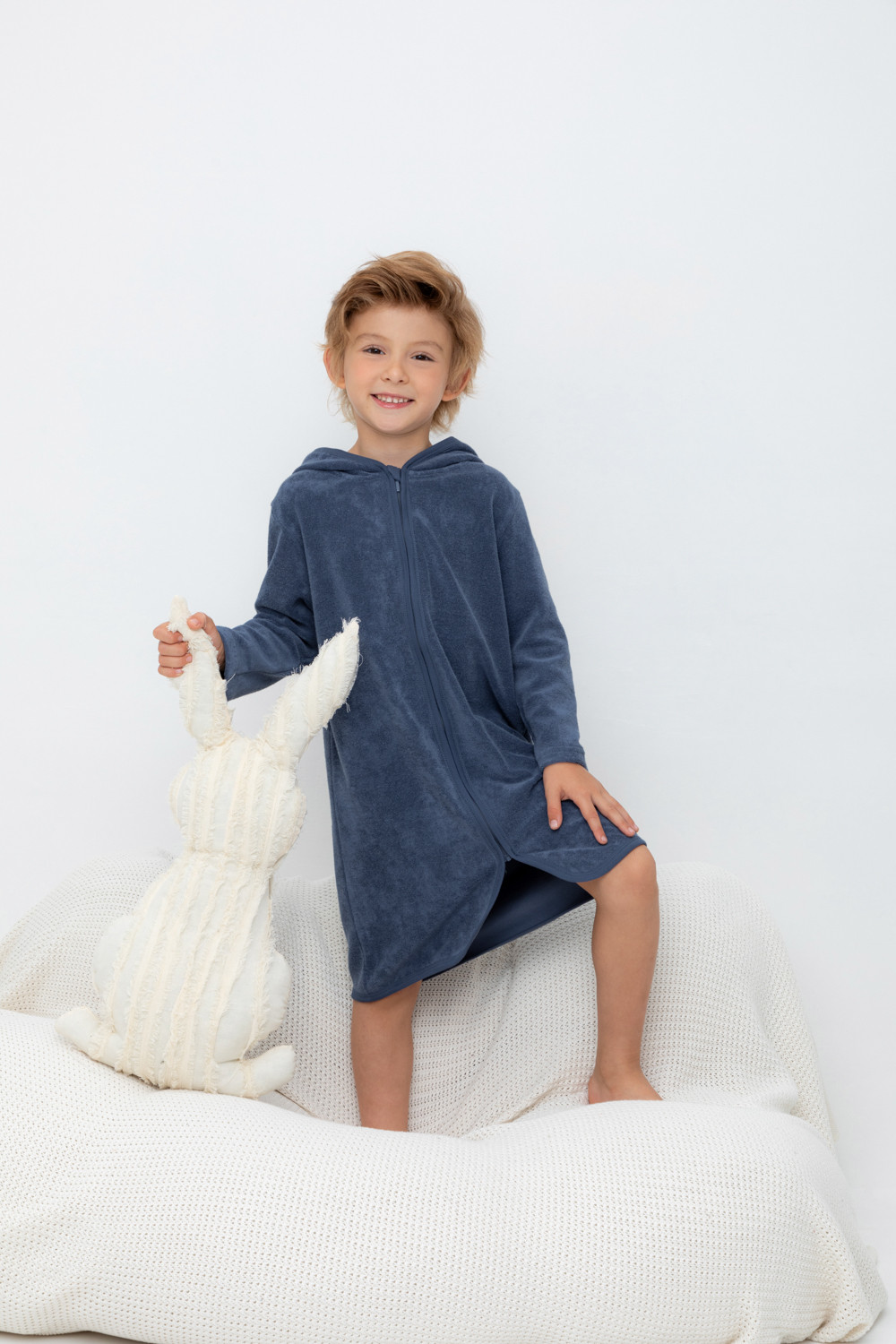 Халат для мальчика, артикул: К 5766, цвет: синий, фото 5