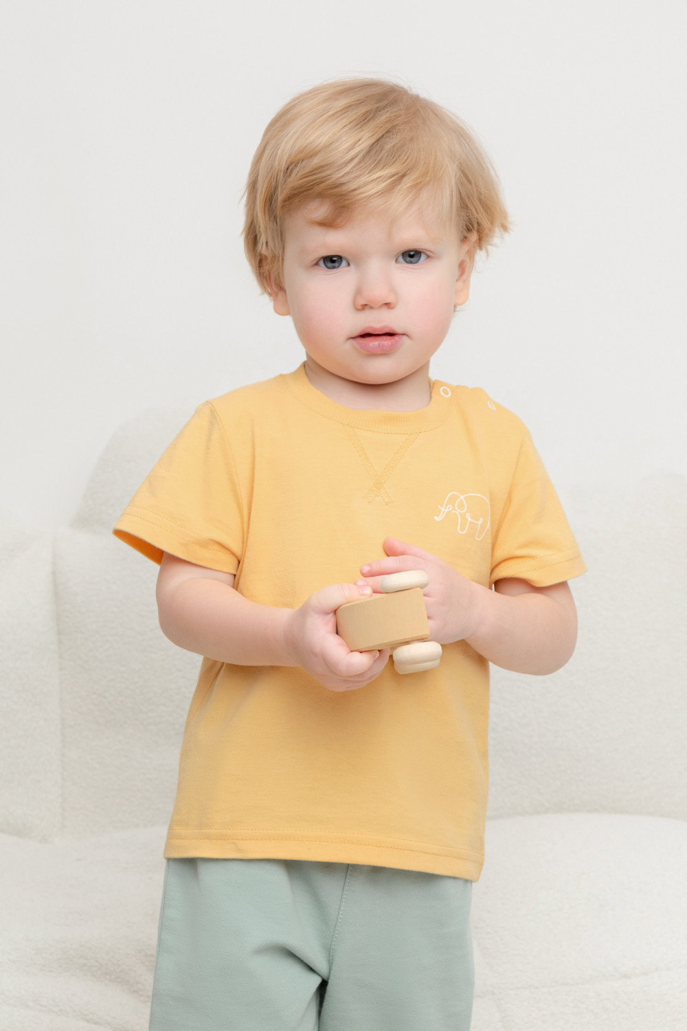 Футболка для мальчика, артикул: КР 302409, цвет: желтый, фото 5