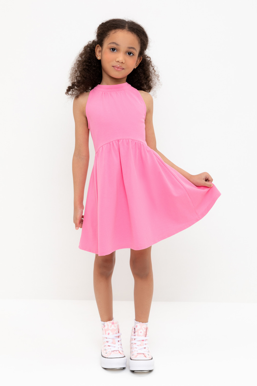 Платье для девочки, артикул: КР 5930, цвет: ярко-розовый, фото 5
