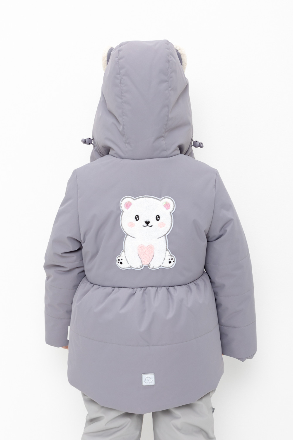 Куртка для девочки, артикул: ВК 38085/н/1 ГР, цвет: серый, фото 5