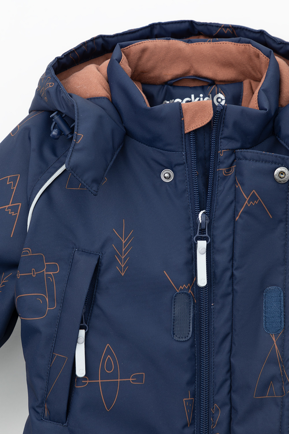 Комбинезоны утепленные для мальчика, артикул: ВК 60032/н/38 Ал, цвет: темно-синий, фото 6