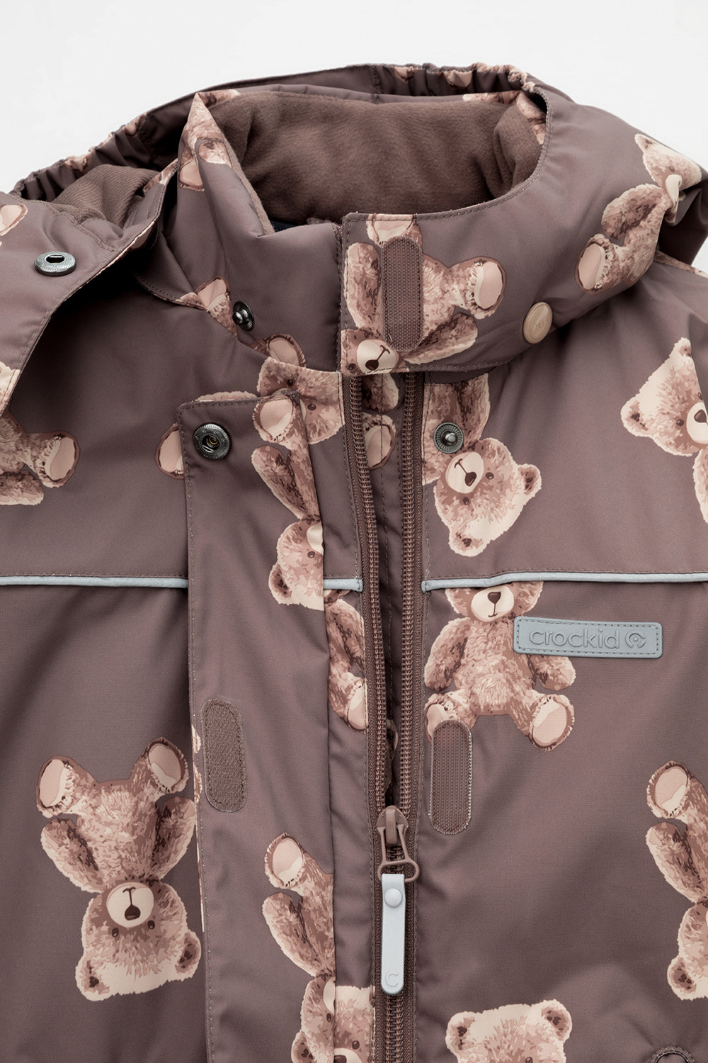 Комбинезоны утепленные для девочки, артикул: ВК 60052/н/3 УЗГ, цвет: кофейный, фото 6