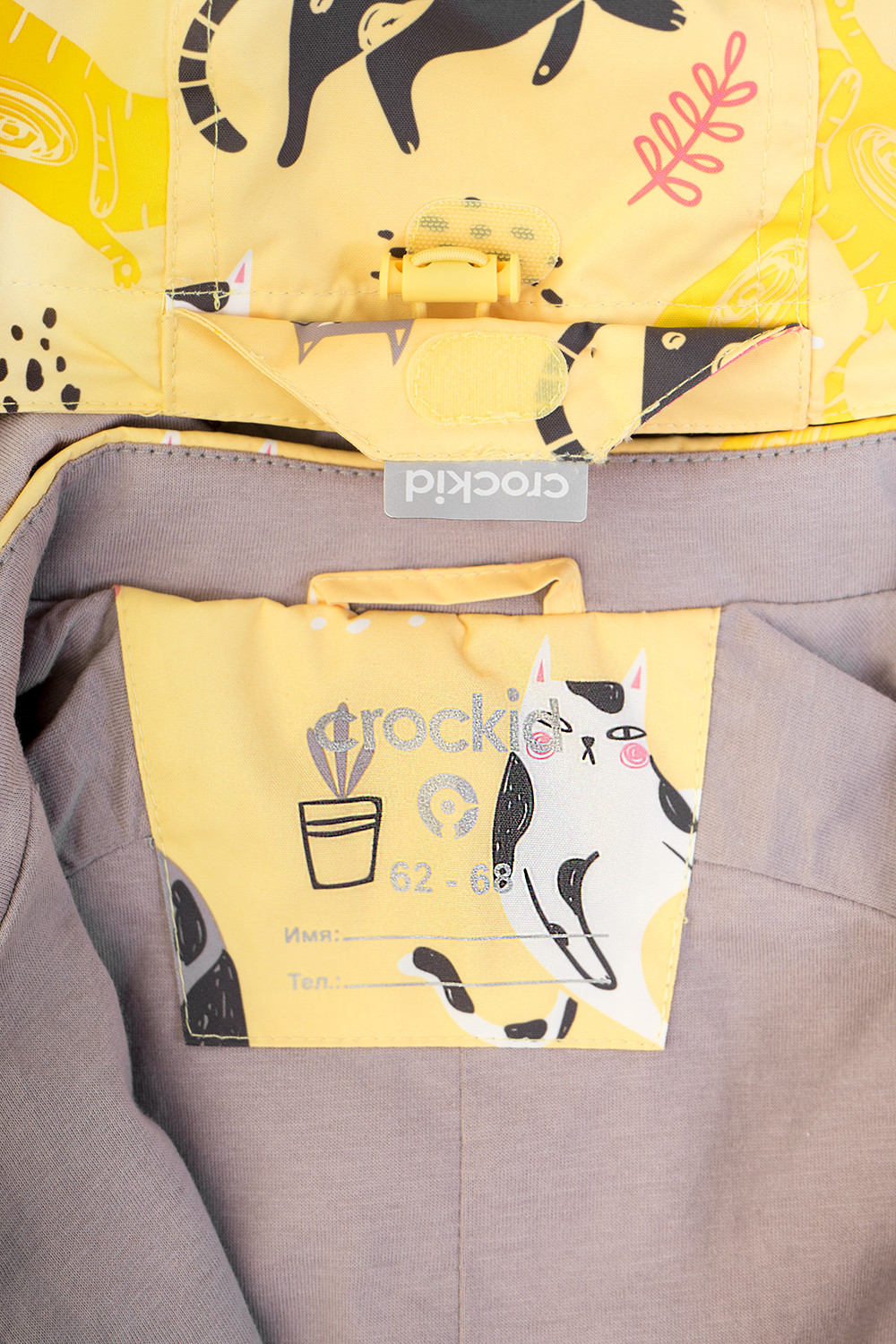 Комбинезоны утепленные для девочки, артикул: ВК 60007/н/35 УЗГ, цвет: желтый, фото 6