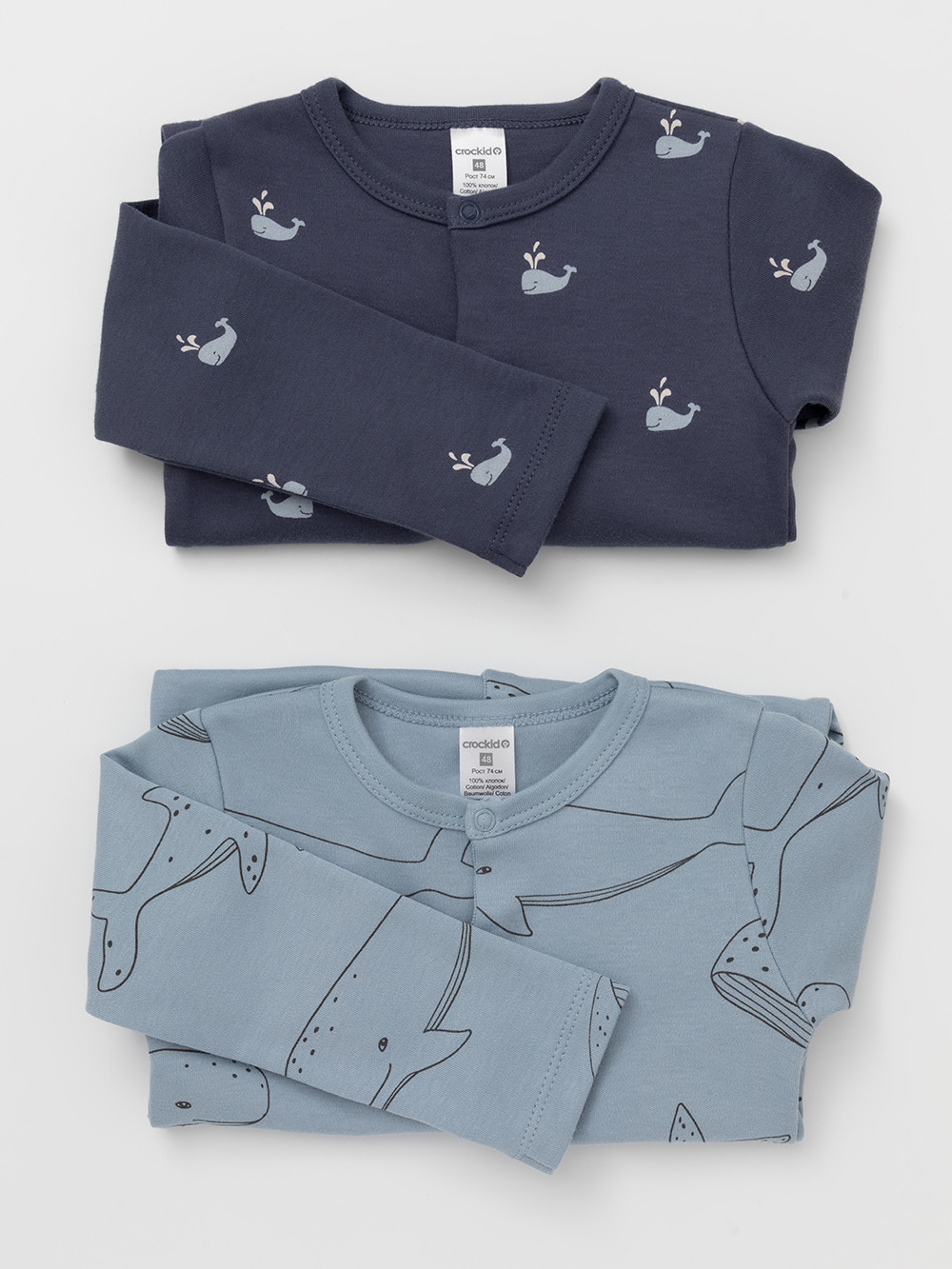 Комбинезон для новорожденных, артикул: К 6541-2уп, цвет: синий, фото 7