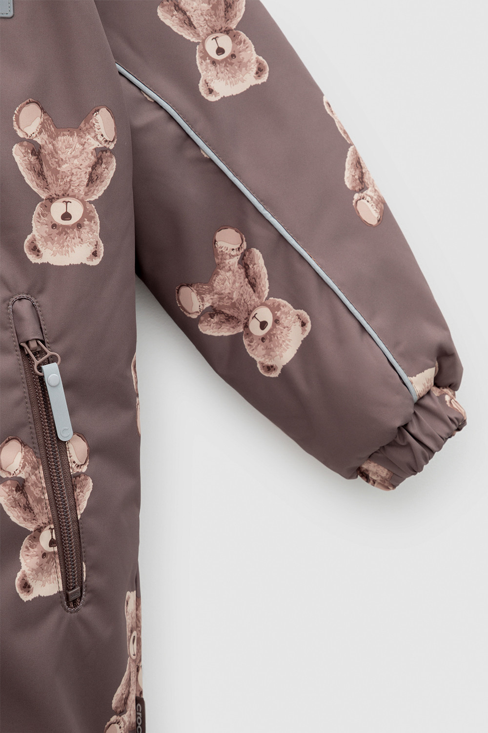 Комбинезоны утепленные для девочки, артикул: ВК 60052/н/3 УЗГ, цвет: кофейный, фото 7