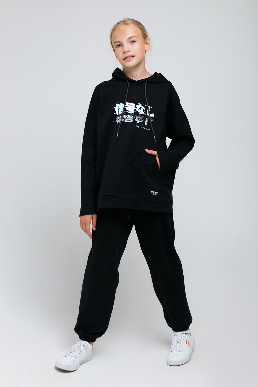 Брюки подростковые для девочки, артикул: КБ 400416, цвет: черный3