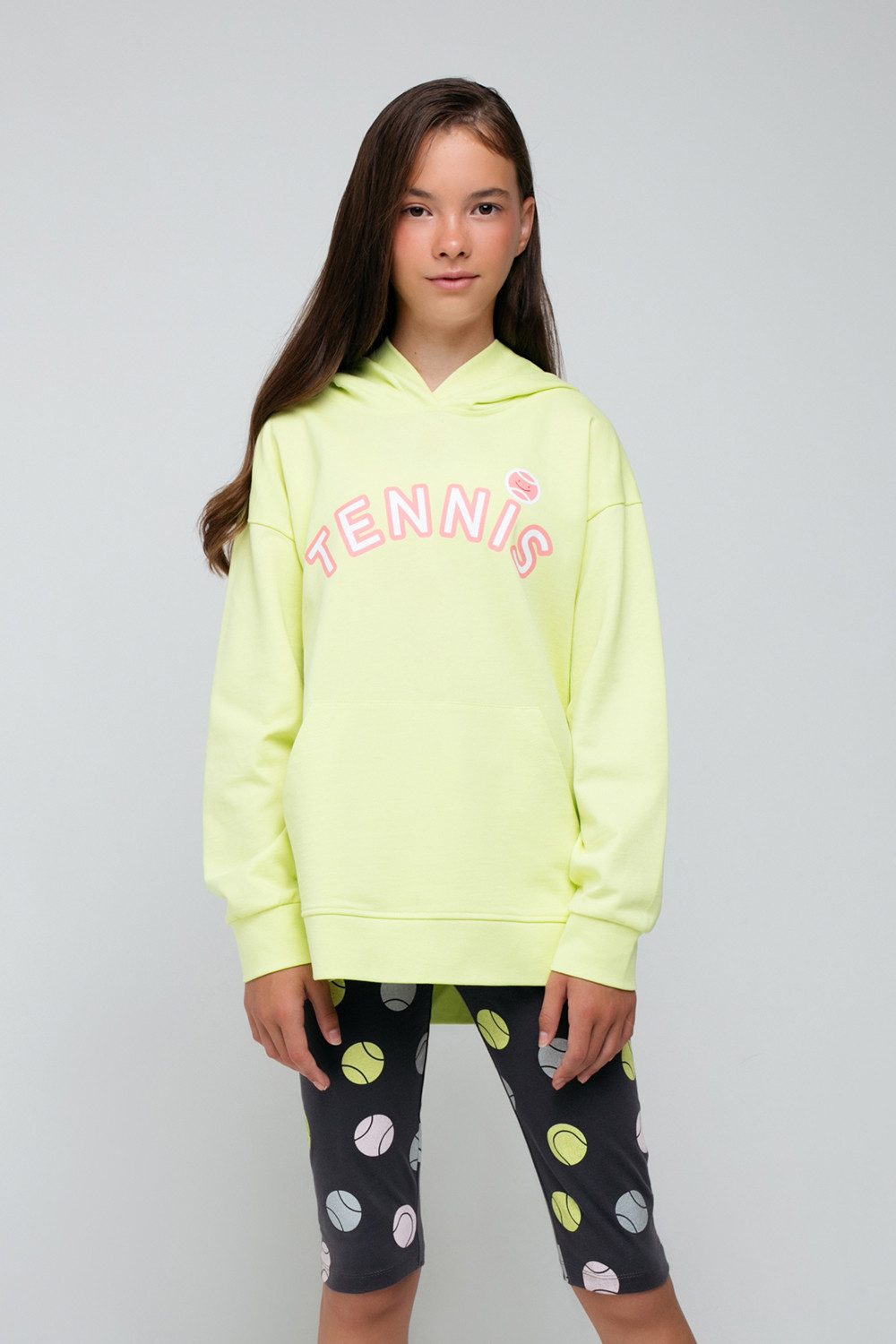 Толстовки подростковые для девочки, артикул: КБ 301703, цвет: ярко-желтый