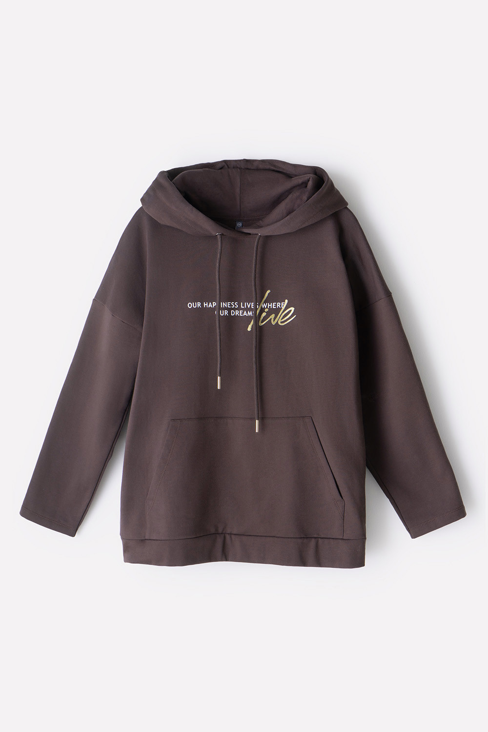 Толстовки подростковые для девочки, артикул: КБ 301939, цвет: коричневый, фото 2