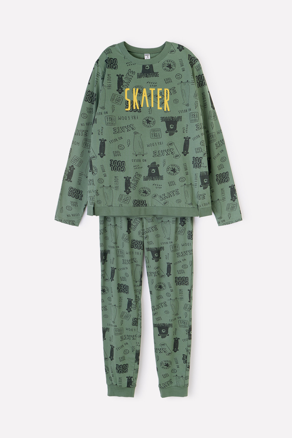 Пижамы для мальчика, артикул: КБ 2798, цвет: зеленый, фото 2