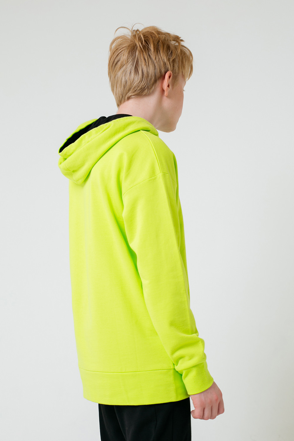 Толстовки подростковые для мальчика, артикул: КБ 301545, цвет: ярко-зеленый, фото 3