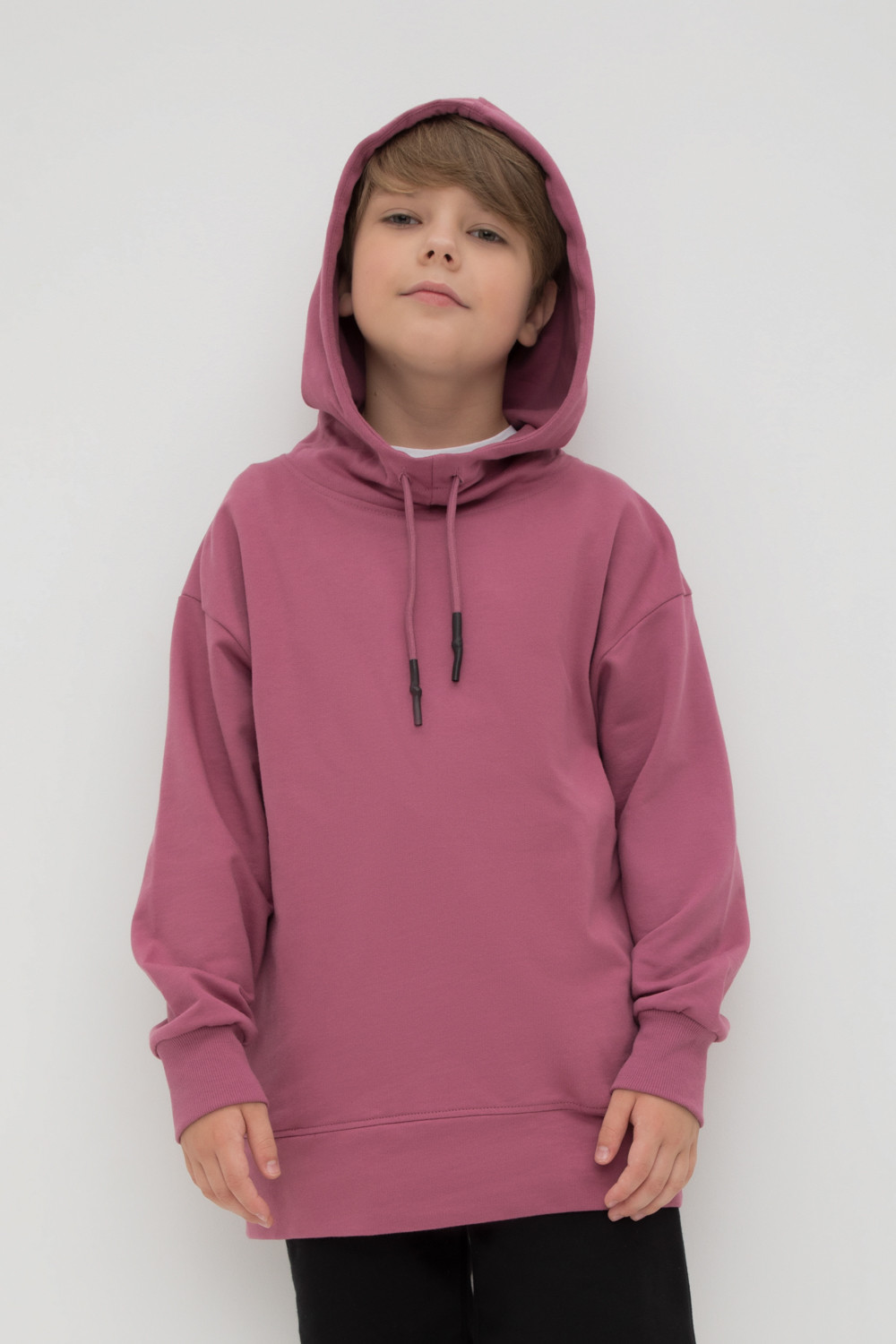 Толстовки подростковые для мальчика, артикул: КБ 302083, цвет: бордовый, фото 3