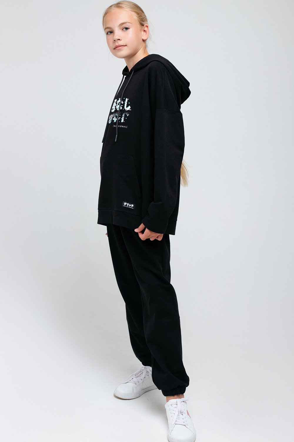 Брюки подростковые для девочки, артикул: КБ 400416, цвет: черный3, фото 4