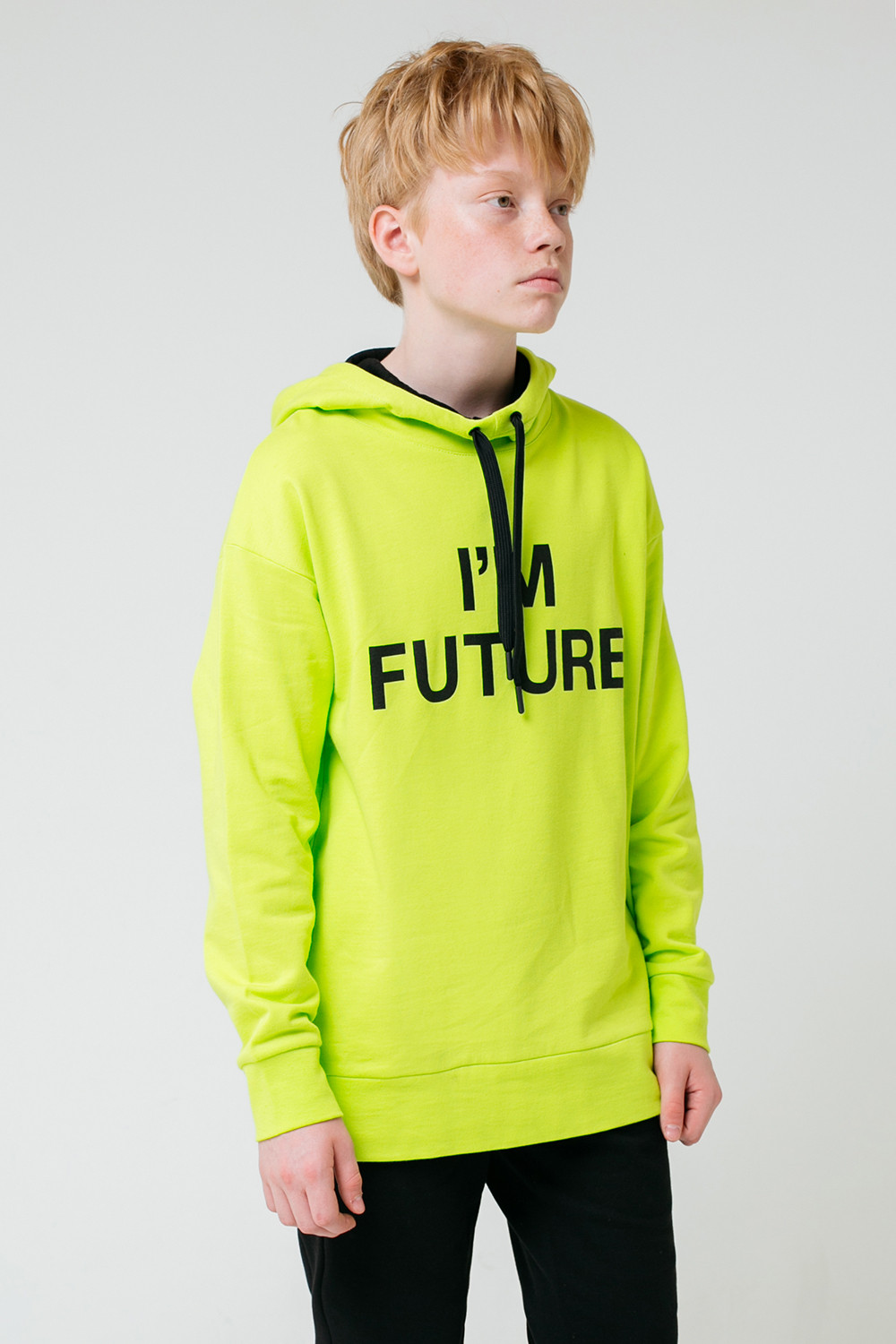 Толстовки подростковые для мальчика, артикул: КБ 301545, цвет: ярко-зеленый, фото 4