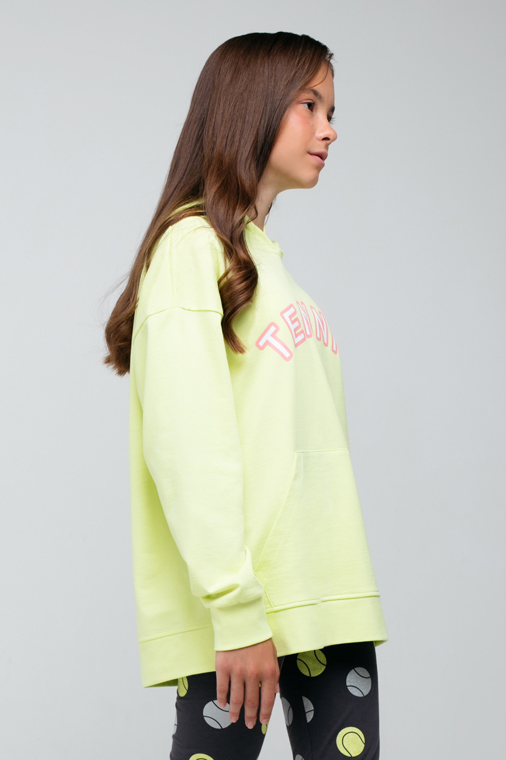 Толстовки подростковые для девочки, артикул: КБ 301703, цвет: ярко-желтый, фото 4