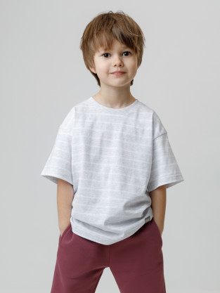 Футболка для мальчика, артикул: КР 302912, цвет: светло-серый5