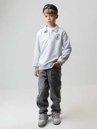 Свитшоты для мальчика, артикул: КР 302798, цвет: светло-серый5