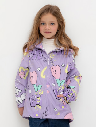 Куртка для девочки, артикул: ВК 32177/н/1 Ал, цвет: фиолетовый