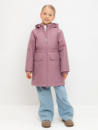 Пальто для девочки, артикул: ВК 32152/7 УЗГ, цвет: фиолетовый