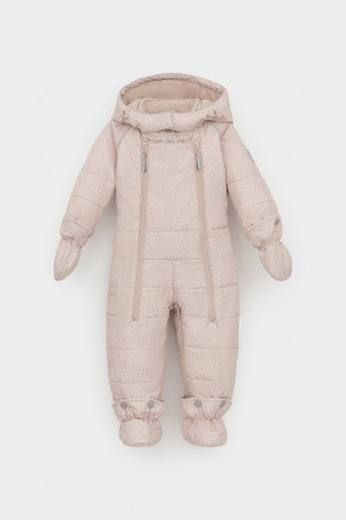 Комбинезоны утепленные для девочки, артикул: ВК 60095/н/3 УЗГ, цвет: бежевый