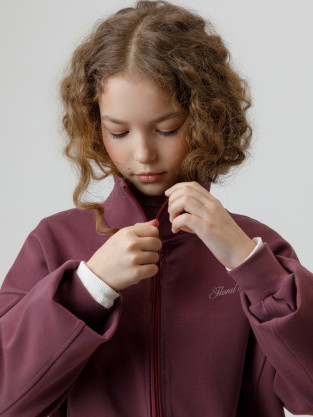 Жакет для девочки, артикул: КР 302885, цвет: бордовый