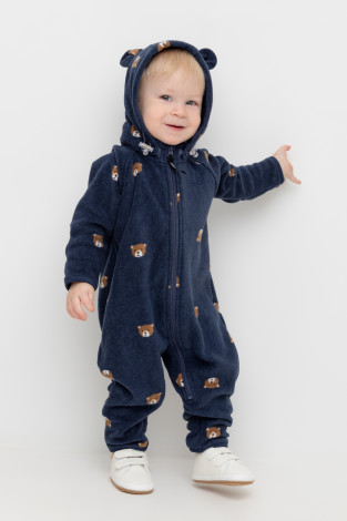 Комбинезон для мальчика, артикул: ФЛ 60008/н/2 ГР, цвет: темно-синий