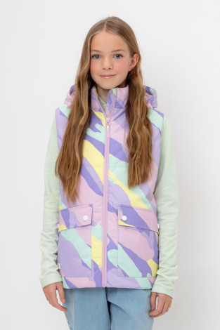 Жилет для девочки, артикул: ВК 35017/н/1 ГР (128-152), цвет: мульти