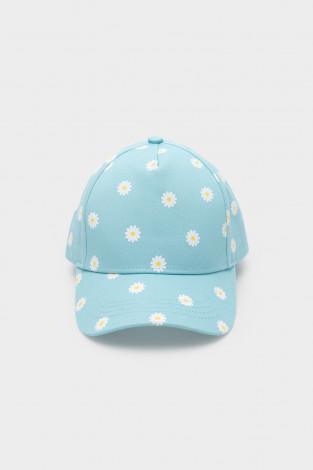 Кепка для девочки, артикул: ТК 80076, цвет: голубой