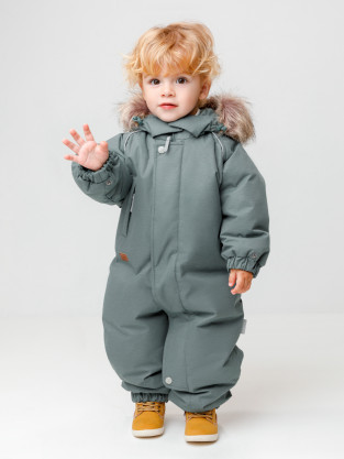 Комбинезоны утепленные для мальчика, артикул: ВК 60106/6 УЗГ, цвет: зеленый