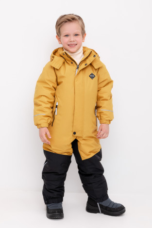 Комбинезоны утепленные для мальчика, артикул: ВК 60122/3 ГР, цвет: желтый