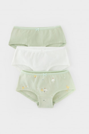 Трусы для девочки, артикул: К 1964-3уп, цвет: голубой