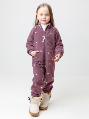 Комбинезон для девочки, артикул: ФЛ 60005/н/7 ГР, цвет: бордовый