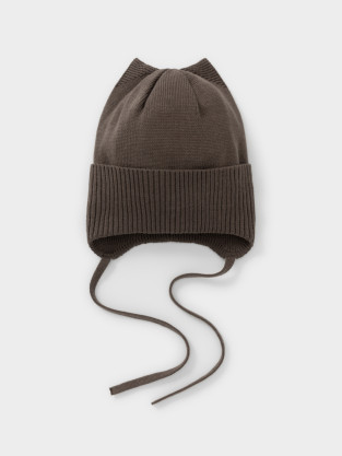 Шапка для мальчика, артикул: КВ 20444, цвет: коричневый